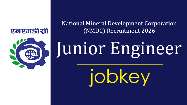 NMDC Junior Engineer Mining Online Form 2026-jobkey
